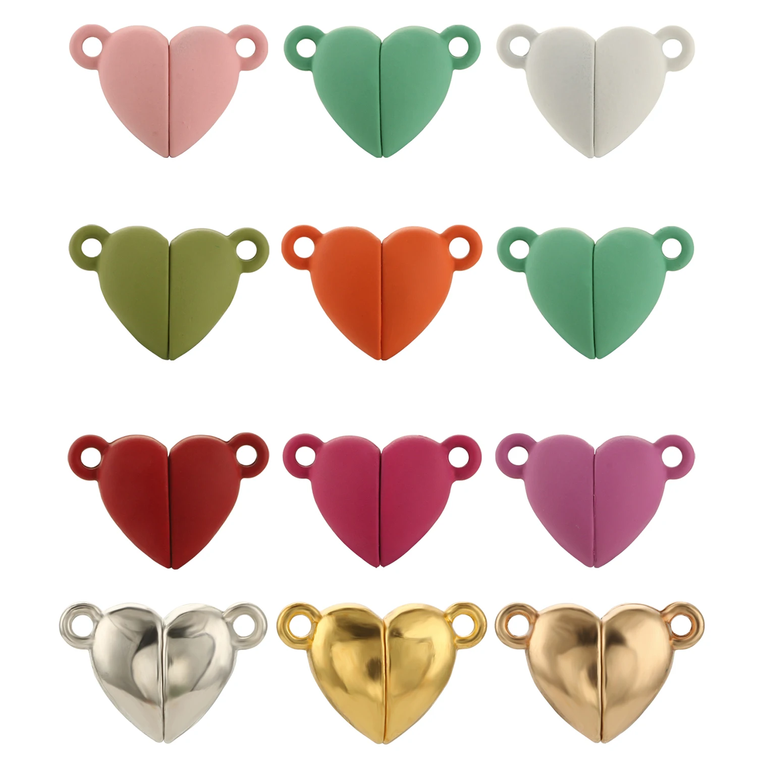 Strong Magnetic Connected Clasps Beads Love Heart Shape Charms End Caps for DIY Couple Leather Bracelet Necklace Jewelry Making 
Strong Magnetic Connected Clasps Beads Love Heart Shape Charms End Caps for DIY Couple Leather Bracelet Necklace Jewelry Making