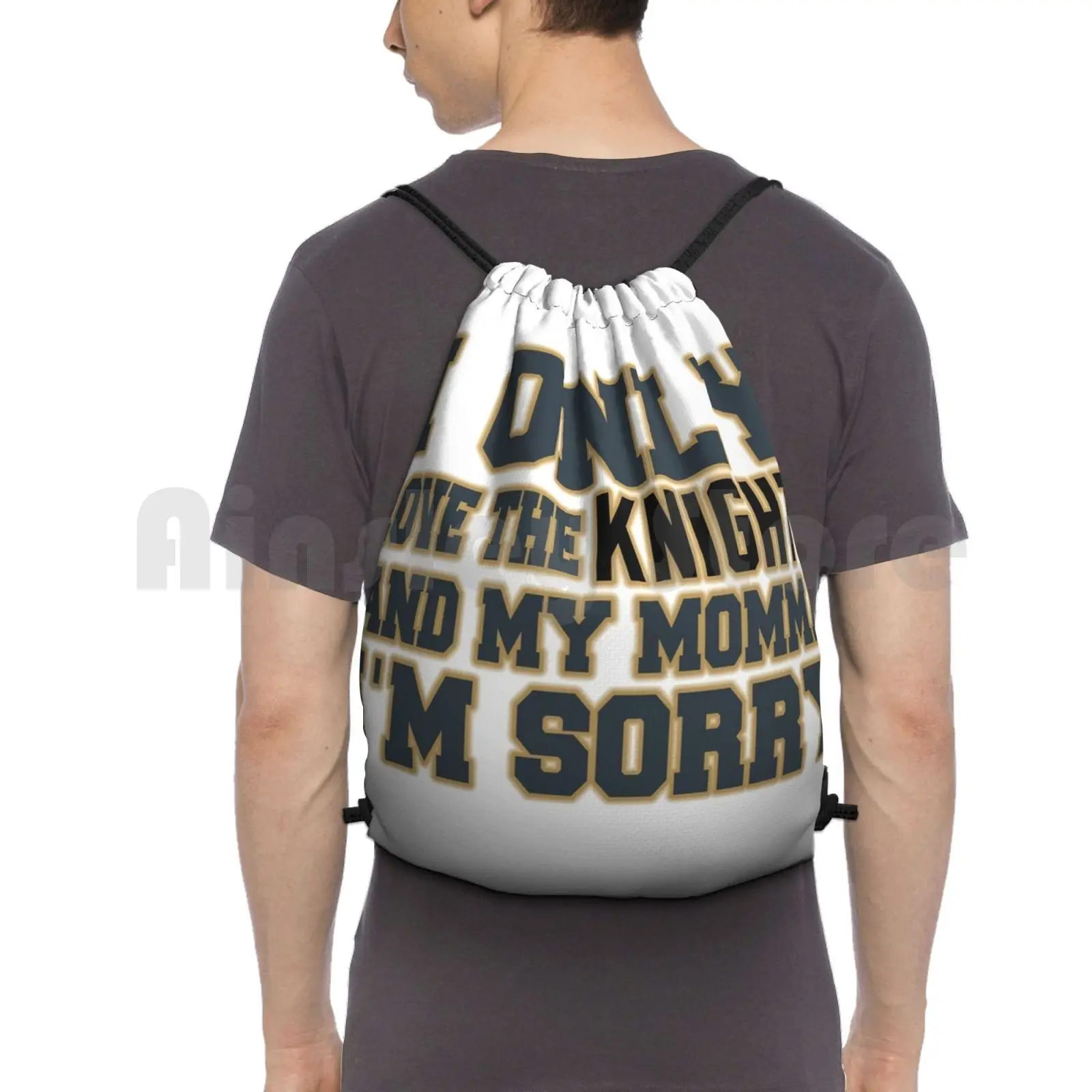 Only Love The Knights And My Momma! Backpack Drawstring Bags Gym Bag Waterproof Vegas Golden Knights Vegas Las Vegas
Only Love The Knights And My Momma! Backpack Drawstring Bags Gym Bag Waterproof Vegas Golden Knights Vegas Las Vegas
