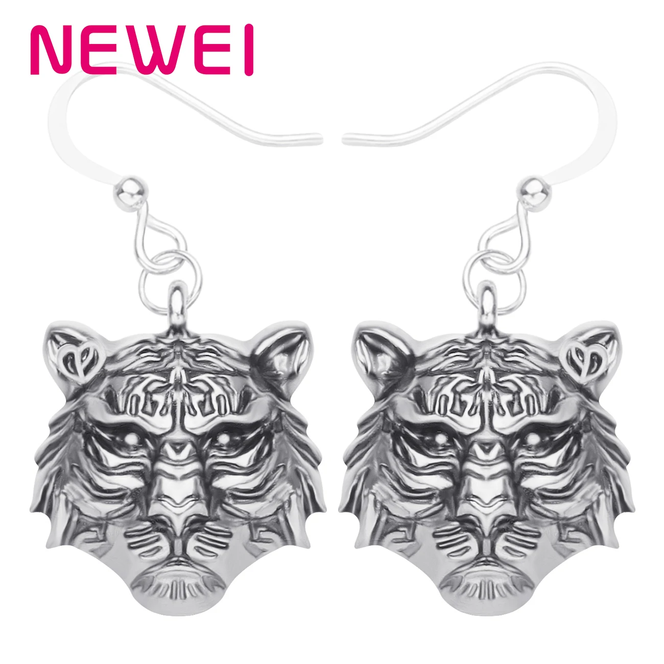 Newei Plated Alloy Antique Gold Tiger Head Metal Earrings Aesthetic Animal Drop Dangle Jewelry For Women Girls Teen Fashion Gift
Newei Plated Alloy Antique Gold Tiger Head Metal Earrings Aesthetic Animal Drop Dangle Jewelry For Women Girls Teen Fashion Gift