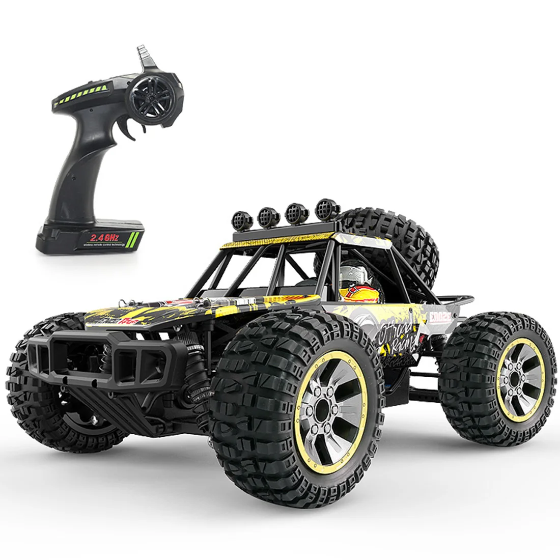 1:10 2.4Ghz 4WD Fast 40KM/H Off-road Monster Truck RC Car Vehicle Model - Yellow/Red/Green
1:10 2.4Ghz 4WD Fast 40KM/H Off-road Monster Truck RC Car Vehicle Model - Yellow/Red/Green