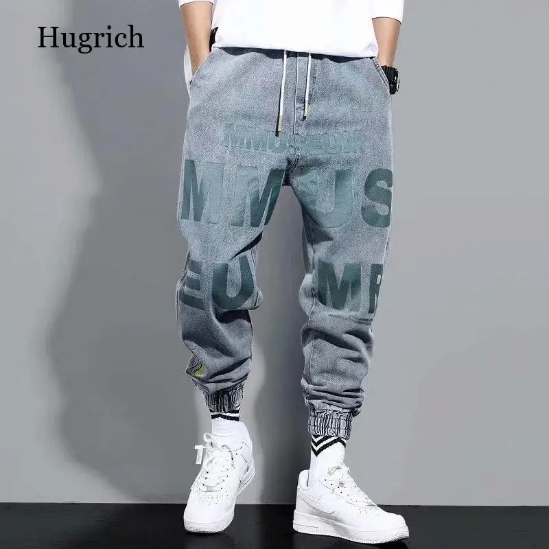 Men Printed Jeans Fashion 2021 New Loose Trend Drawstring Elastic Waist Pants Hip Hop Cargo Casual Harem Joggers Denim Trousers
Men Printed Jeans Fashion 2021 New Loose Trend Drawstring Elastic Waist Pants Hip Hop Cargo Casual Harem Joggers Denim Trousers