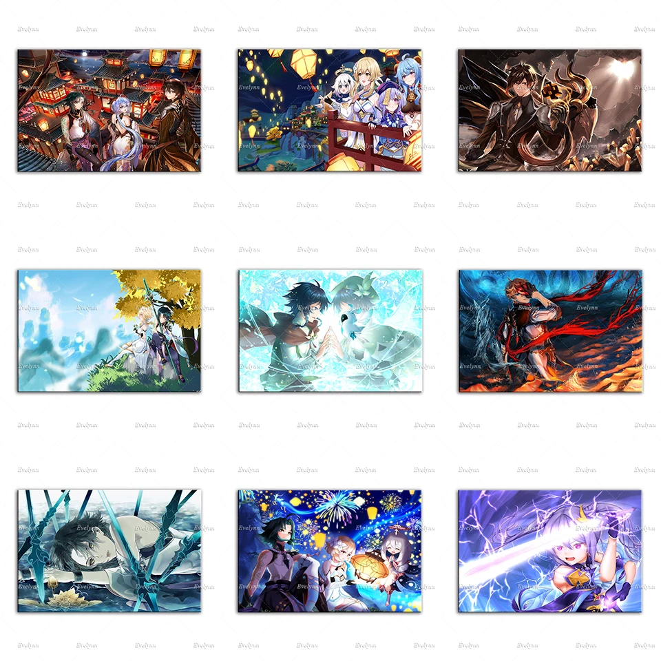 Genshin Impact Video Game Poster Japan Anime Painting Modern Living Room Decor Canvas Wall Art Prints Nordic Children Room Decor
Genshin Impact Video Game Poster Japan Anime Painting Modern Living Room Decor Canvas Wall Art Prints Nordic Children Room Decor