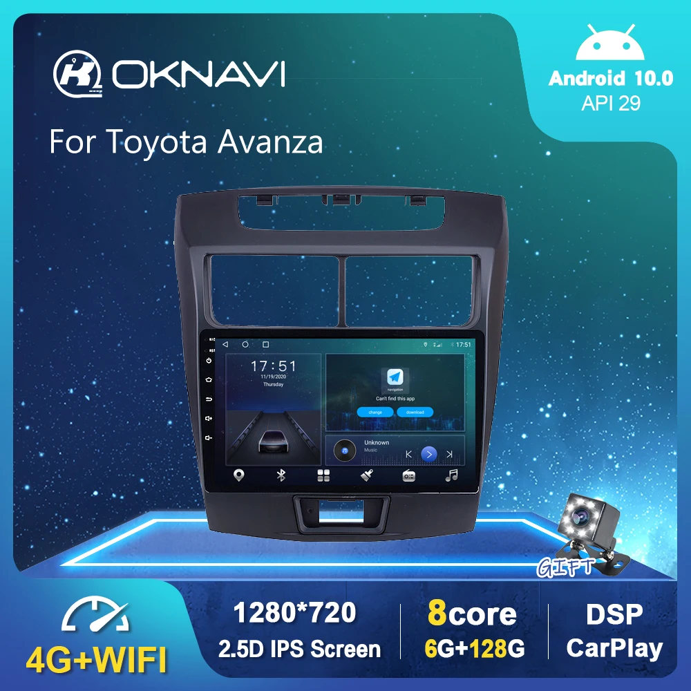 Android 10.0 Car Radio For Toyota Avanza 2010-2016 GPS Multimedia Stereo Player Carplay 6G 128G DSP Android Auto 9" No 2 din DVD
Android 10.0 Car Radio For Toyota Avanza 2010-2016 GPS Multimedia Stereo Player Carplay 6G 128G DSP Android Auto 9" No 2 din DVD