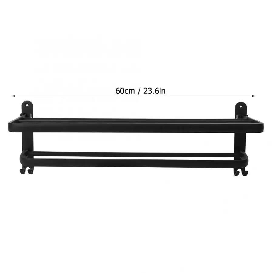 Wall Mounted Towel Rack Shower Curtain Poles Bathroom Double Layer Folding Towel Rack Storage Shelf Shower Curtain Poles
Wall Mounted Towel Rack Shower Curtain Poles Bathroom Double Layer Folding Towel Rack Storage Shelf Shower Curtain Poles