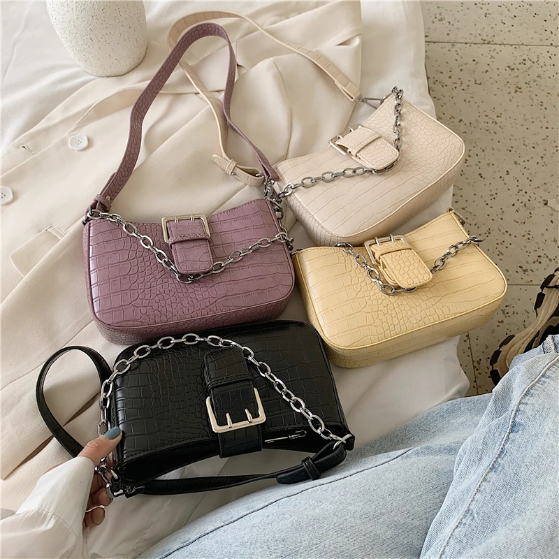 Vintage Purple Alligator Baguette Shape Bag Luxury Leather Handbag 2021 New Fashion Shoulder Bag Womens Messenger Crossbody Bags
Vintage Purple Alligator Baguette Shape Bag Luxury Leather Handbag 2021 New Fashion Shoulder Bag Womens Messenger Crossbody Bags