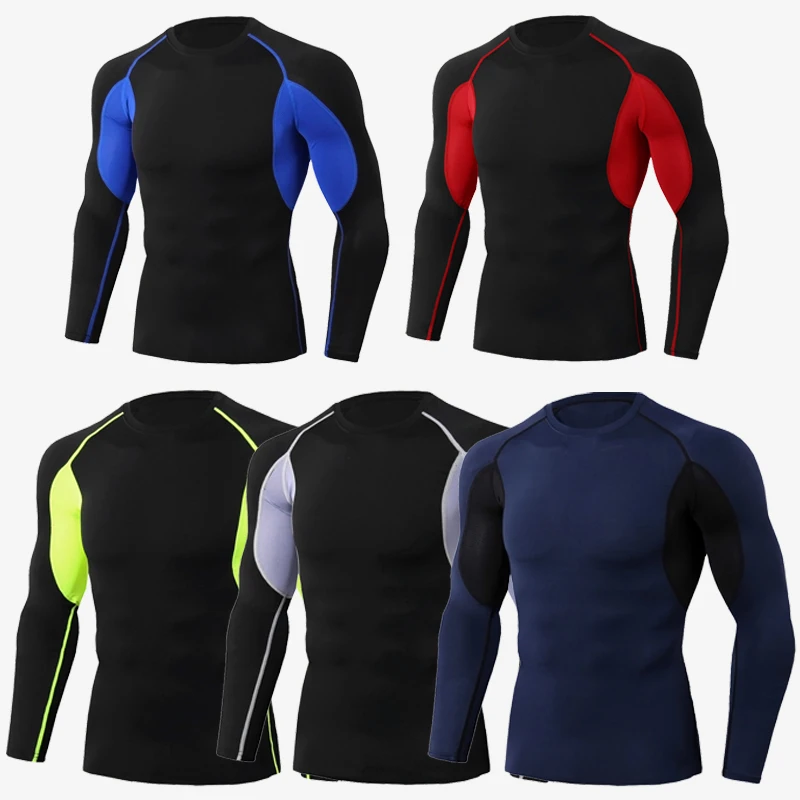 2021 men's compression running T-shirt tight-fitting long-sleeved sports T-shirt training running shirt gym quick dry rashgard 
2021 men's compression running T-shirt tight-fitting long-sleeved sports T-shirt training running shirt gym quick dry rashgard