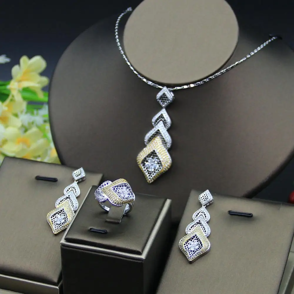 Luxury Water Drop Cubic Zircon Nigerian Necklace Earring Ring Jewelry Sets For Women Wedding Indian Dubai Bridal Jewelry Sets
Luxury Water Drop Cubic Zircon Nigerian Necklace Earring Ring Jewelry Sets For Women Wedding Indian Dubai Bridal Jewelry Sets