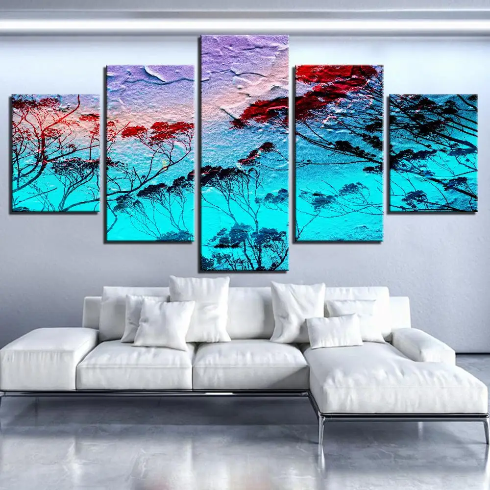 5 Pieces Blue Canvas Oil Painting Trees Posters Landscape Sea Pictures Abstract Wall Art Wallpapers For Home Living Room Decor
5 Pieces Blue Canvas Oil Painting Trees Posters Landscape Sea Pictures Abstract Wall Art Wallpapers For Home Living Room Decor