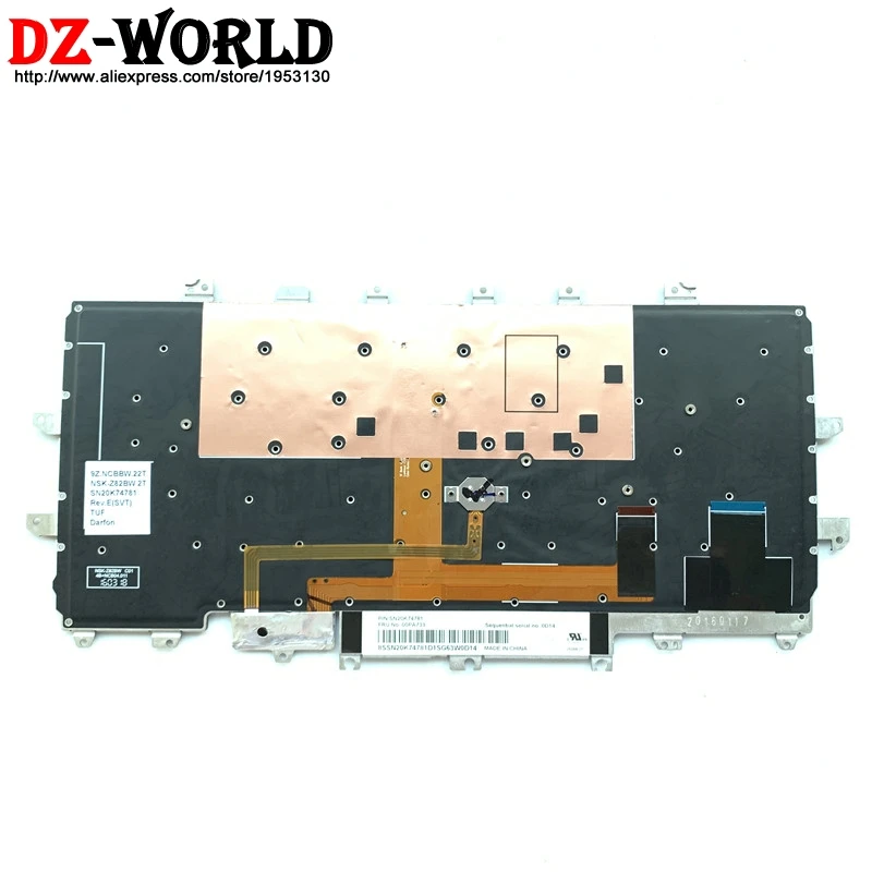 New TUF Turkish Backlit Keyboard for Lenovo Thinkpad X1 Carbon 4th Gen 4 MT: 20FB 20FC Backlight Teclado SN20K74781 00PA733
New TUF Turkish Backlit Keyboard for Lenovo Thinkpad X1 Carbon 4th Gen 4 MT: 20FB 20FC Backlight Teclado SN20K74781 00PA733
