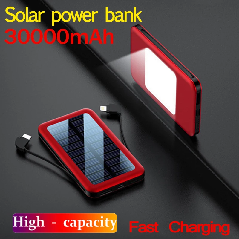 Top Solar Power Bank Waterproof 30000mAh Solar Charger Type-c Port External Charger Mini Power Bank for Android iPhone
Top Solar Power Bank Waterproof 30000mAh Solar Charger Type-c Port External Charger Mini Power Bank for Android iPhone