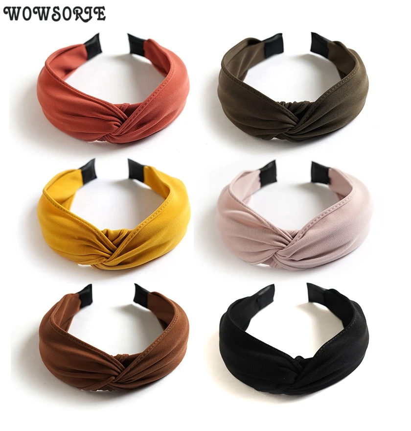 Ladies Solid Color Headband Wide Side Hairbands Comfortable Seaside Women Color Block Bowknot Cross Hair Hoop Accessories
Ladies Solid Color Headband Wide Side Hairbands Comfortable Seaside Women Color Block Bowknot Cross Hair Hoop Accessories