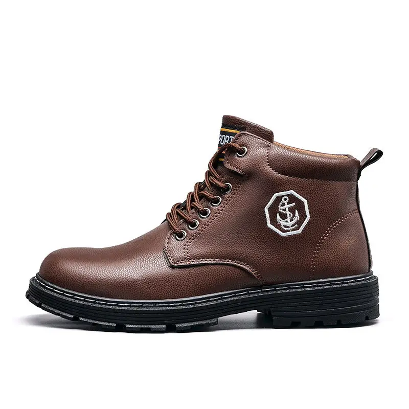 Winter Warm Mens Desert Martin Boots Men's Casual Leather Ankle Boots High Top Winter Snow Boots for Boys
Winter Warm Mens Desert Martin Boots Men's Casual Leather Ankle Boots High Top Winter Snow Boots for Boys