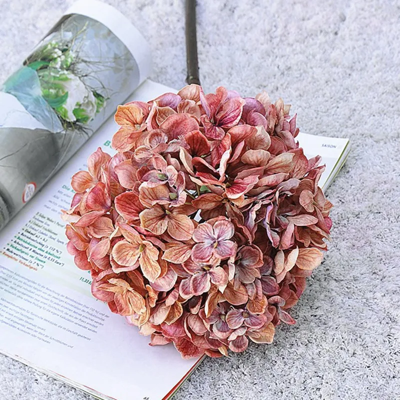 Luxury dried looking large Hydrangea flower short branch fall decoration silk artificial flowers Photo props hotel decor flores
Luxury dried looking large Hydrangea flower short branch fall decoration silk artificial flowers Photo props hotel decor flores
