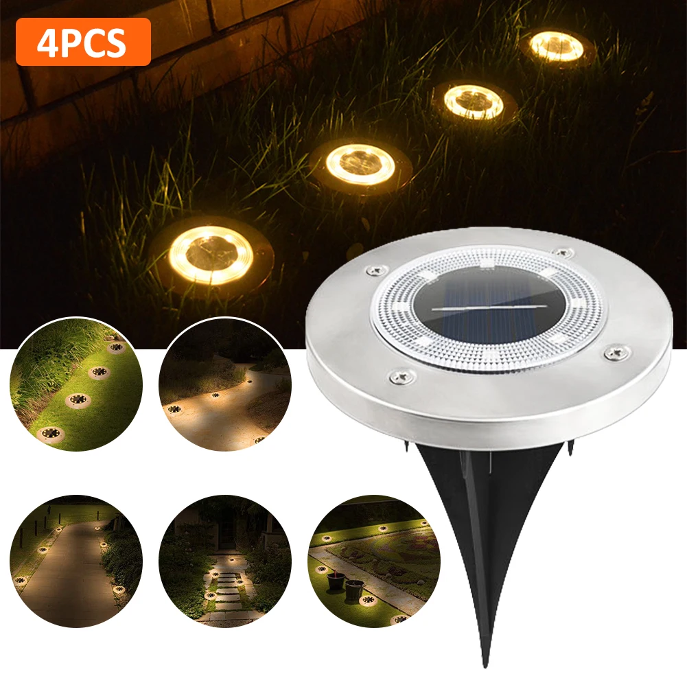 4PCS 8LED Solar Lawn Yard Led Night Light Buried Solar Garden Light Waterproof IP65 Outdoor PathWay Floor Underground Spot Lamp
4PCS 8LED Solar Lawn Yard Led Night Light Buried Solar Garden Light Waterproof IP65 Outdoor PathWay Floor Underground Spot Lamp