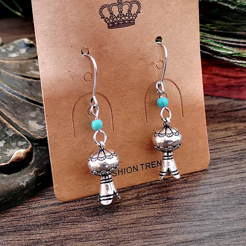 Vintage Turquoises Beads Pumpkin Lantern Drop Earrings for Women Ethnic Handmade Metal Long Earrings Halloween Jewelry Z3D352
Vintage Turquoises Beads Pumpkin Lantern Drop Earrings for Women Ethnic Handmade Metal Long Earrings Halloween Jewelry Z3D352