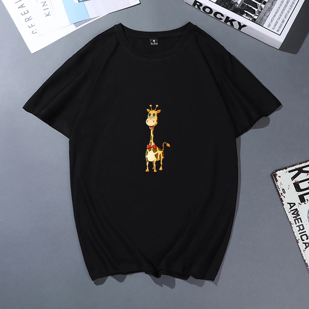 Fun Deer Print T-shirt for Women Fashion Casual Short Sleeve T-shirt Tumblr Cute T-shirts Ladies Couple Clothes Gift for Girls
Fun Deer Print T-shirt for Women Fashion Casual Short Sleeve T-shirt Tumblr Cute T-shirts Ladies Couple Clothes Gift for Girls