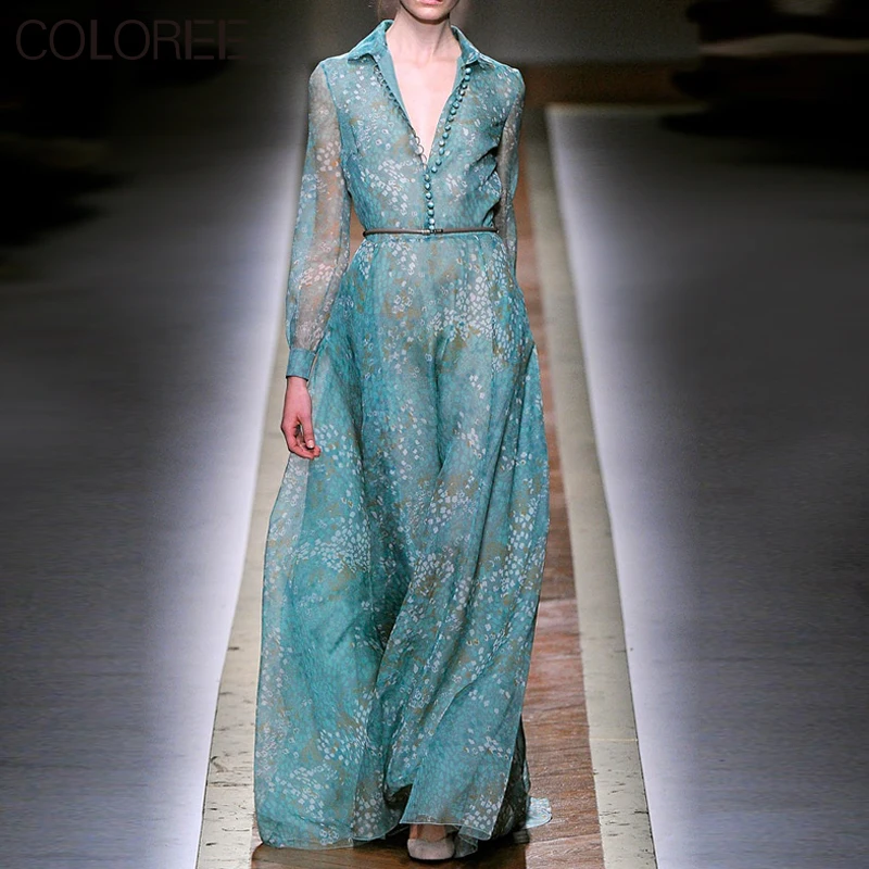 2021 High Quality Women's Summer Robe Vintage Long Sleeve Chiffon Dress Elegant Elasticity Waist Printed Runway Maxi Long Dress
2021 High Quality Women's Summer Robe Vintage Long Sleeve Chiffon Dress Elegant Elasticity Waist Printed Runway Maxi Long Dress