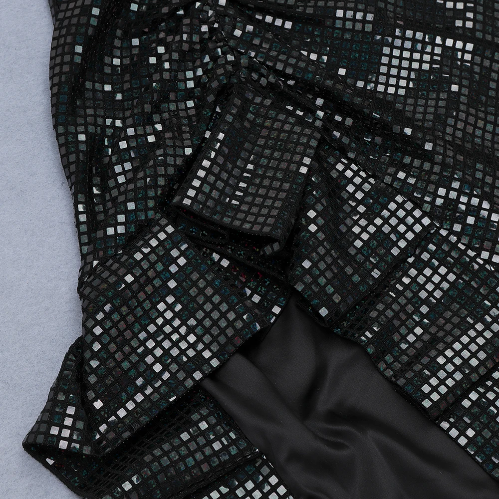 Sexy One Shoulder Mesh Sequins Glitter Split Midi Women Bodycon Dress 2020 Designer Elegant Evening Party Club Dress Vestido
Sexy One Shoulder Mesh Sequins Glitter Split Midi Women Bodycon Dress 2020 Designer Elegant Evening Party Club Dress Vestido