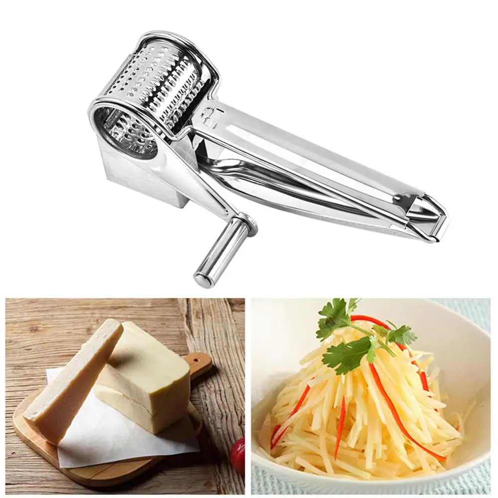 Multi-function Rotary Cheese Grater Nut Spice Shredder Stainless Steel Cheese Grater Rotary Ginger Chocolate Cutter Planer
Multi-function Rotary Cheese Grater Nut Spice Shredder Stainless Steel Cheese Grater Rotary Ginger Chocolate Cutter Planer