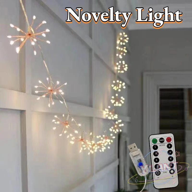 Ylant Christmas Copper Wire Light String USB Curtain Light LED Firework Light Solar Battery Box Explosion Star Light String
Ylant Christmas Copper Wire Light String USB Curtain Light LED Firework Light Solar Battery Box Explosion Star Light String