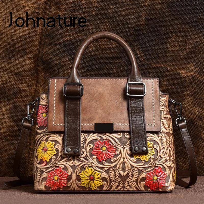 Женская сумка-тоут из коровьей кожи Johnature, повседневная сумка-мессенджер с ручной росписью в стиле ретро, сумка-тоут на плечо, 2022
Женская сумка-тоут из коровьей кожи Johnature, повседневная сумка-мессенджер с ручной росписью в стиле ретро, сумка-тоут на плечо, 2022