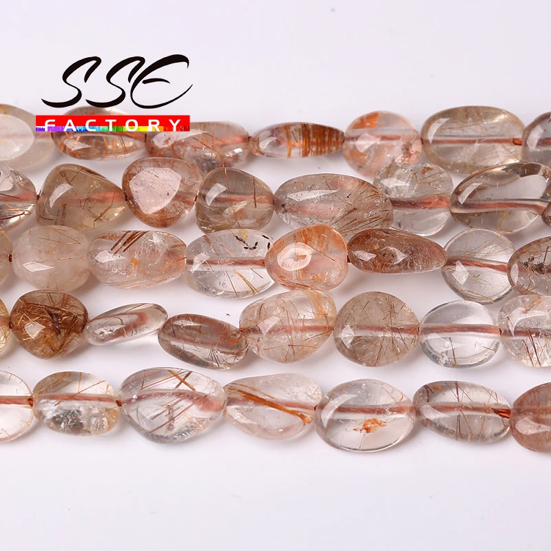 Natural Irregular Copper Crystal Quartz Loose Spacer Stone Beads for Jewelry Making DIY Bracelet Necklace Accessories 15"strand
Natural Irregular Copper Crystal Quartz Loose Spacer Stone Beads for Jewelry Making DIY Bracelet Necklace Accessories 15"strand