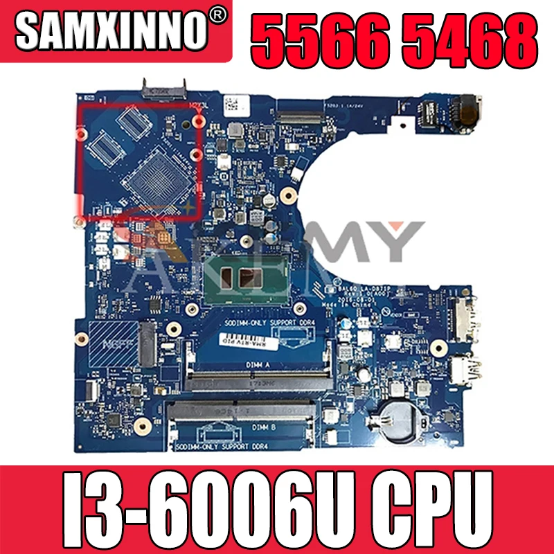for Dell inspiron 5566 5468 Laptop motherboard 0KCKCP 0DPC8T CN-0DPC8T LA-D871P I3-6006U SR2UW 100% working
for Dell inspiron 5566 5468 Laptop motherboard 0KCKCP 0DPC8T CN-0DPC8T LA-D871P I3-6006U SR2UW 100% working