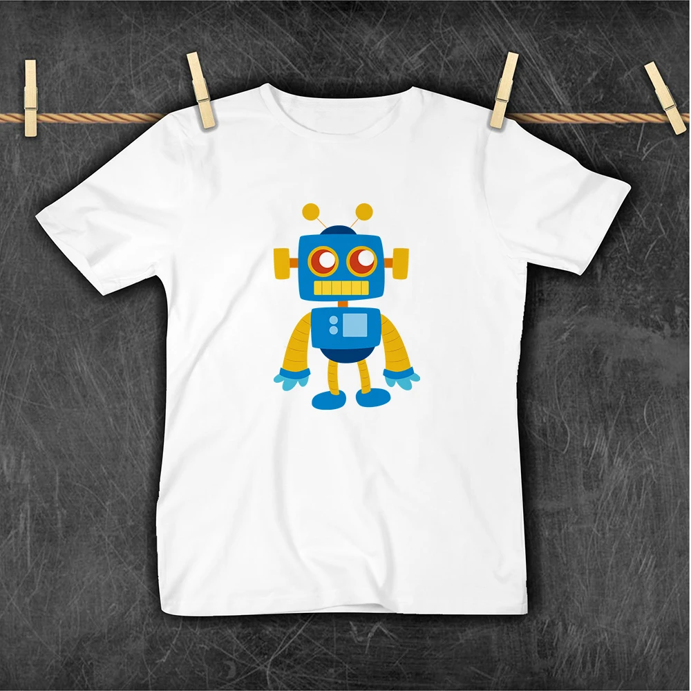 Baby Boys Fashion Popular Robot Printed Streetwear T-shirts Aesthetic Cartoon High Quality Kids Tshirt Crewneck Children Clothes 
Baby Boys Fashion Popular Robot Printed Streetwear T-shirts Aesthetic Cartoon High Quality Kids Tshirt Crewneck Children Clothes