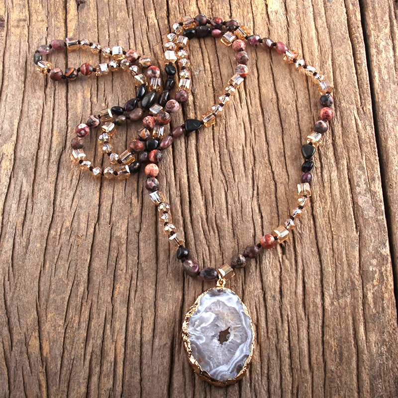 MD Fashion Boho Jewelry 6mm Random Shape Natural Stones and Crystal With Pendant Irregular Druzy Necklaces Gift Dropship
MD Fashion Boho Jewelry 6mm Random Shape Natural Stones and Crystal With Pendant Irregular Druzy Necklaces Gift Dropship