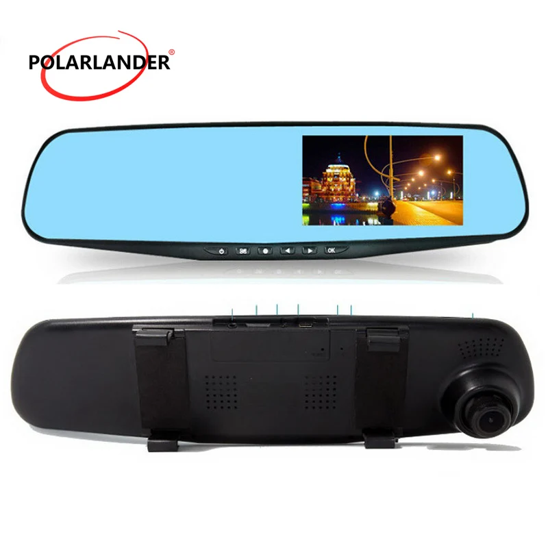 dual lens Rearview Mirror Car DVR 4.3 Inch Full 1080P dash Camera Night Vision G-Sensor video Recorder 4 x digital zoom
dual lens Rearview Mirror Car DVR 4.3 Inch Full 1080P dash Camera Night Vision G-Sensor video Recorder 4 x digital zoom