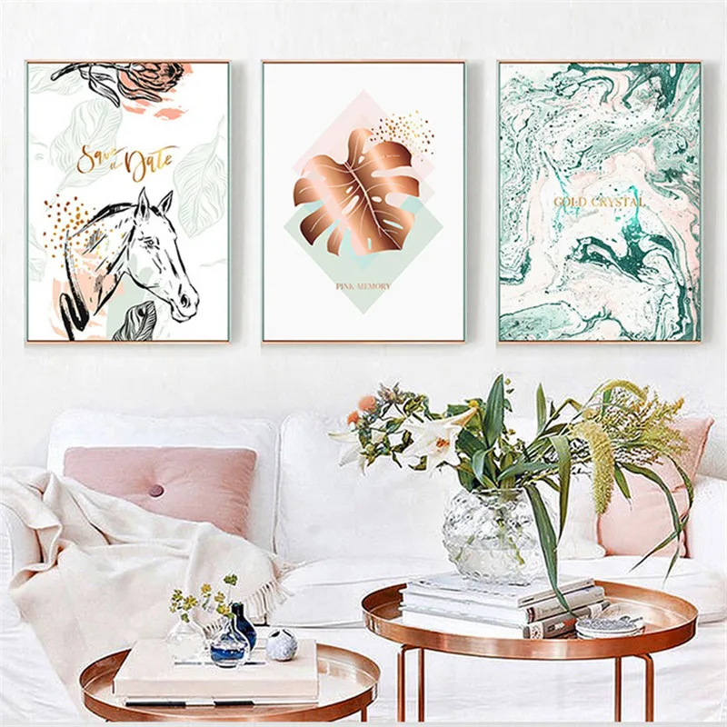 Nordic Modern Abstract Lines Cool Home Hanging Painting Decorative Painting horse leaf water combination picture wall canvas 
Nordic Modern Abstract Lines Cool Home Hanging Painting Decorative Painting horse leaf water combination picture wall canvas
