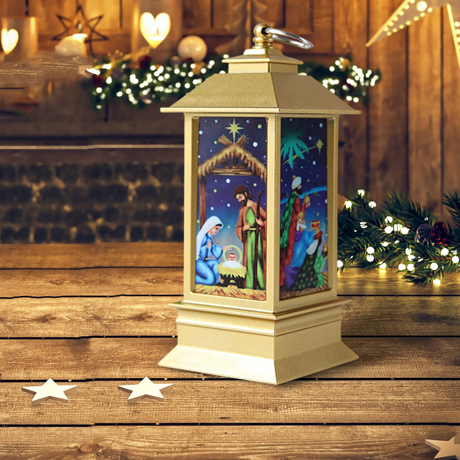 Рождественские украшения для дома Светодиодная свеча светильник Чи