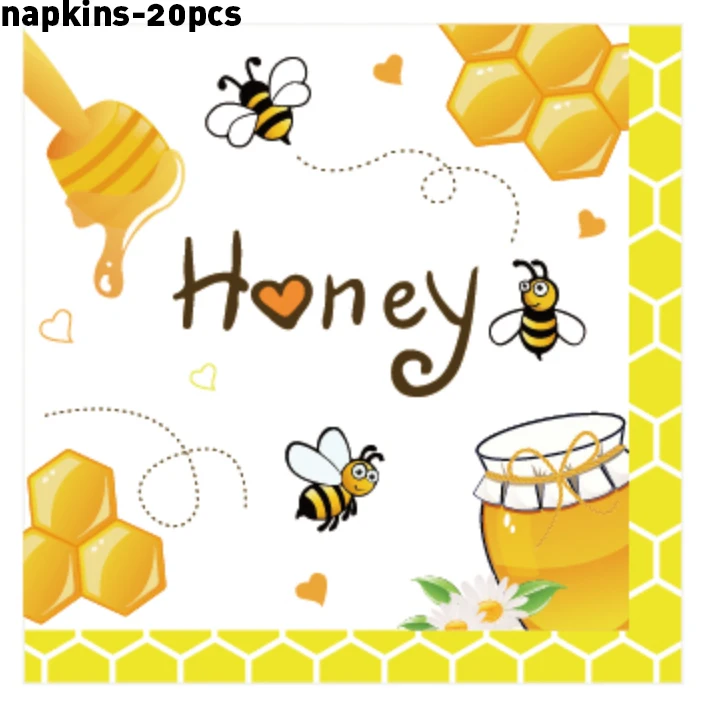 20pcs Baby Shower Little Bee Theme Party Napkins Yellow Bee Disposable Tableware Sets Napkin of Kids Happy Birthday Party Favors
20pcs Baby Shower Little Bee Theme Party Napkins Yellow Bee Disposable Tableware Sets Napkin of Kids Happy Birthday Party Favors