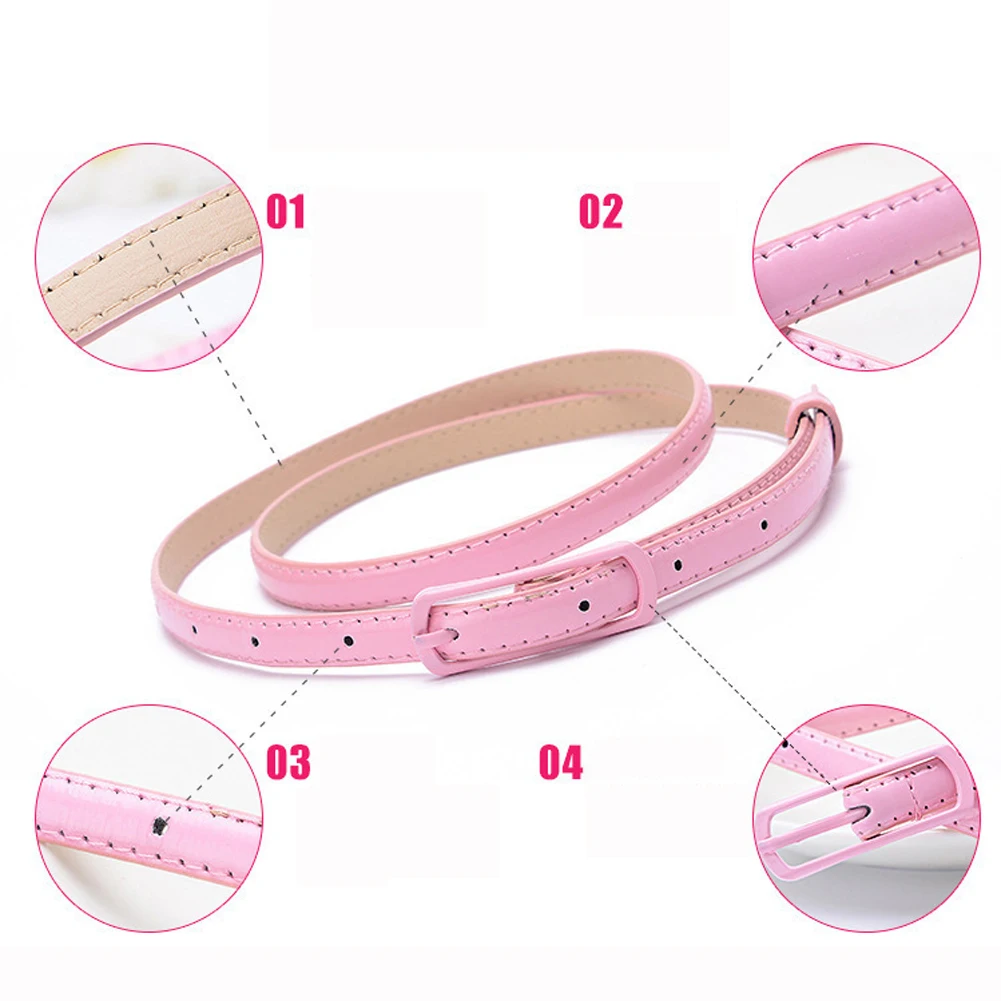 Patent Leather Thin Belt Pin Buckle Waistband Dress Skirts Clothes Belt Women Dress Belts Solid Color Leather Candy Color Belts
Patent Leather Thin Belt Pin Buckle Waistband Dress Skirts Clothes Belt Women Dress Belts Solid Color Leather Candy Color Belts