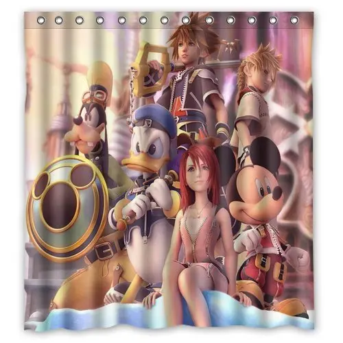 Custom Kingdom Hearts Decoration Waterproof Polyester Fabric Bathroom Shower Curtains
Custom Kingdom Hearts Decoration Waterproof Polyester Fabric Bathroom Shower Curtains
