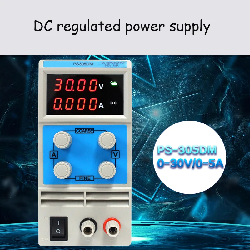 Guce High Quality DC Power Supply 30V 5A PS305DM 4 digits Switching Power Supply Variable
Guce High Quality DC Power Supply 30V 5A PS305DM 4 digits Switching Power Supply Variable