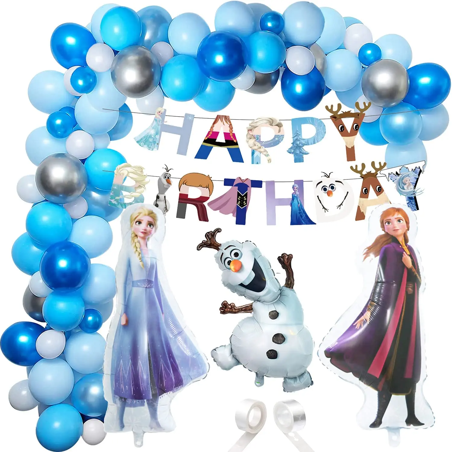 Frozen Balloon Garland Arch Kit Party Decoration Supplies Happy Birthday Banner for Kids Girls Baby Shower Party Decorations
Frozen Balloon Garland Arch Kit Party Decoration Supplies Happy Birthday Banner for Kids Girls Baby Shower Party Decorations