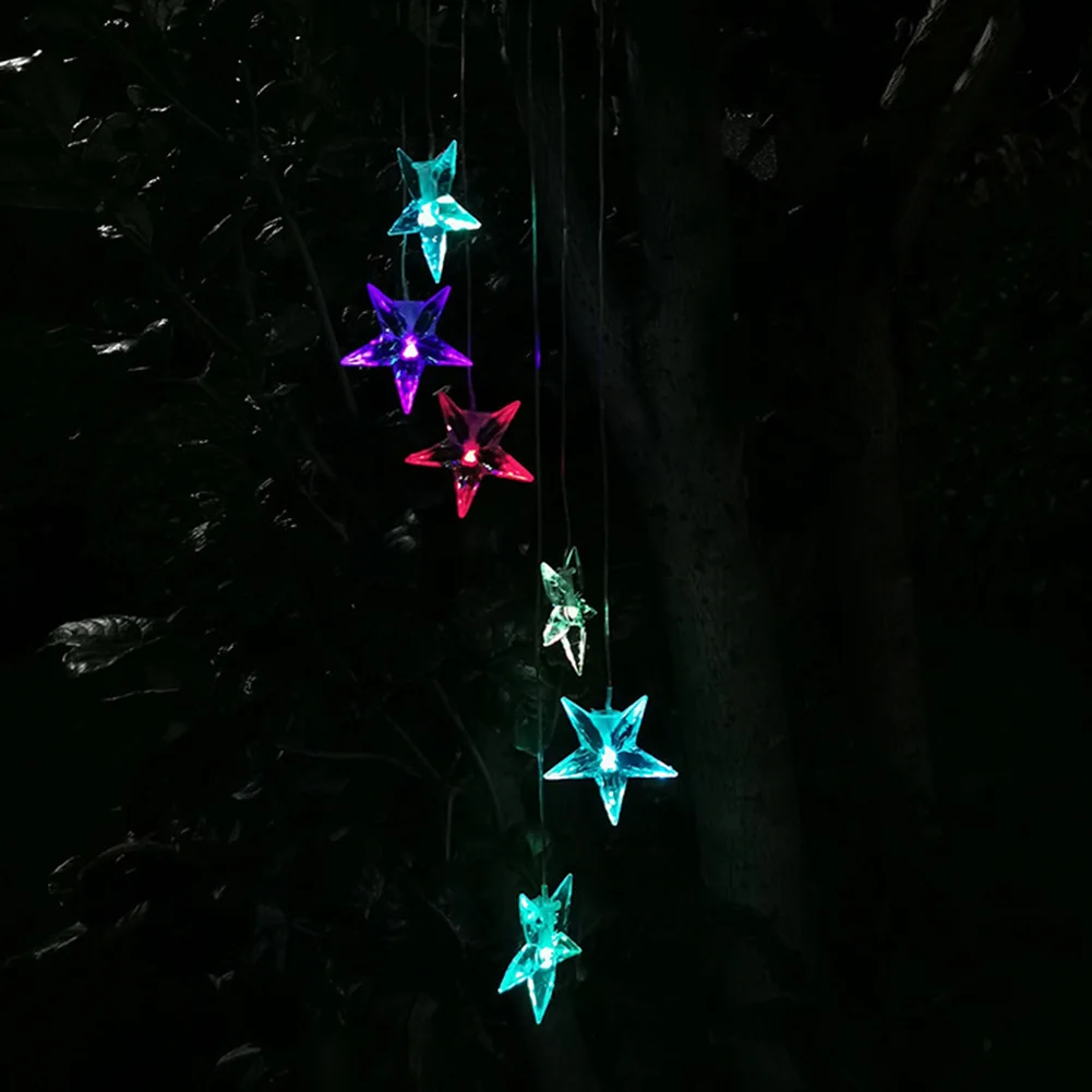 Solar Power LED Wind Chime Crystal Blue Star Color Changing Waterproof Outdoor Windchime Lighting For Home Garden Decor
Solar Power LED Wind Chime Crystal Blue Star Color Changing Waterproof Outdoor Windchime Lighting For Home Garden Decor