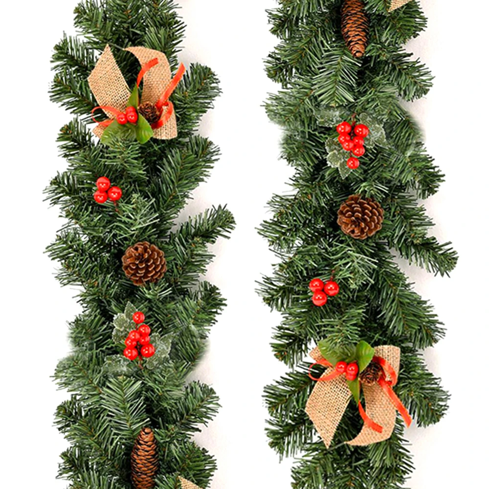 1.8M Christmas Artificial Garland Wreath Xmas Tree Rattan Banner Hanging Ornament For NEW Year Party Supplies With Lights
1.8M Christmas Artificial Garland Wreath Xmas Tree Rattan Banner Hanging Ornament For NEW Year Party Supplies With Lights