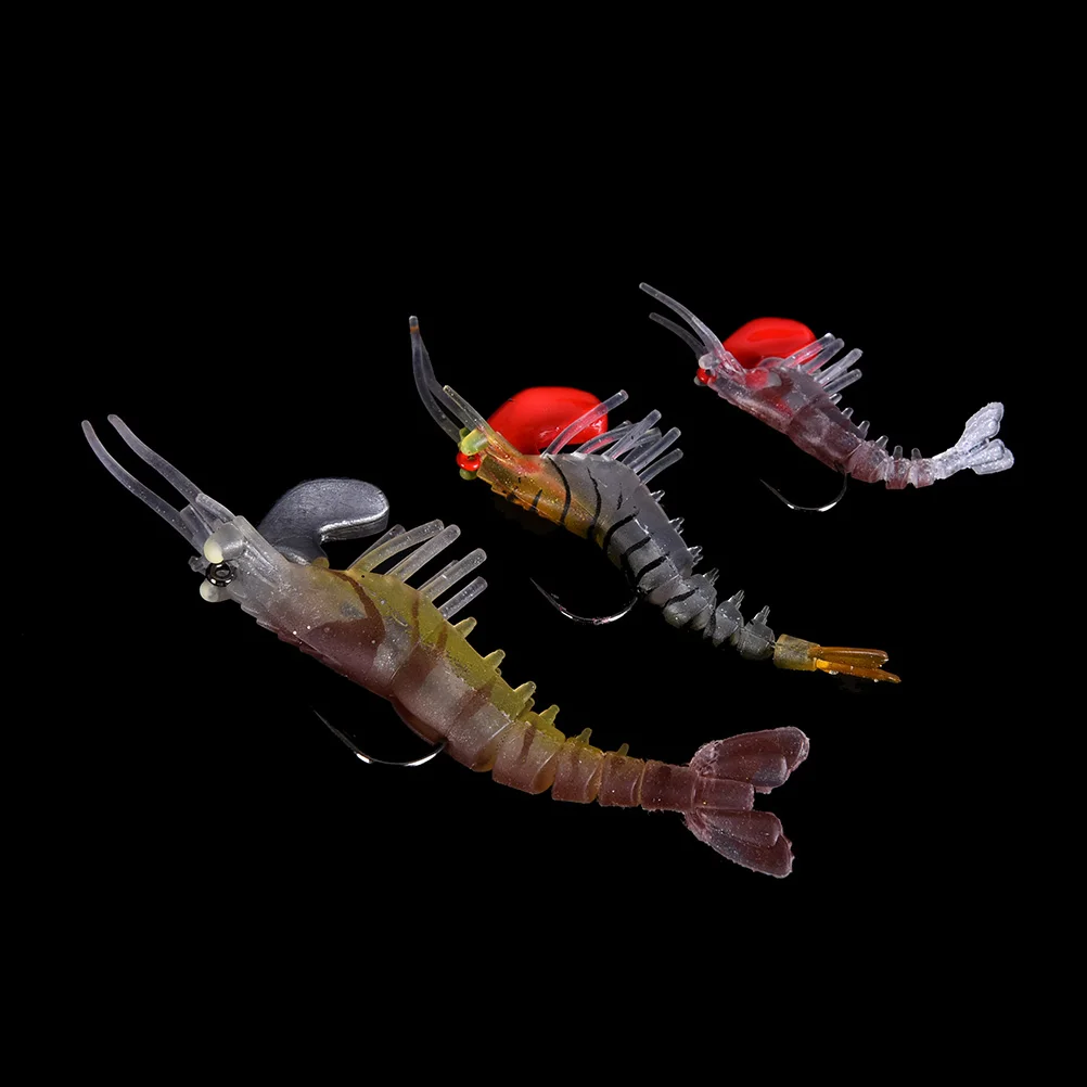 New 1PC Fishing Lures Prawn Shrimp Lure Luminous Soft Bait Fishing Tackle Soft shrimp bait High Quality
New 1PC Fishing Lures Prawn Shrimp Lure Luminous Soft Bait Fishing Tackle Soft shrimp bait High Quality