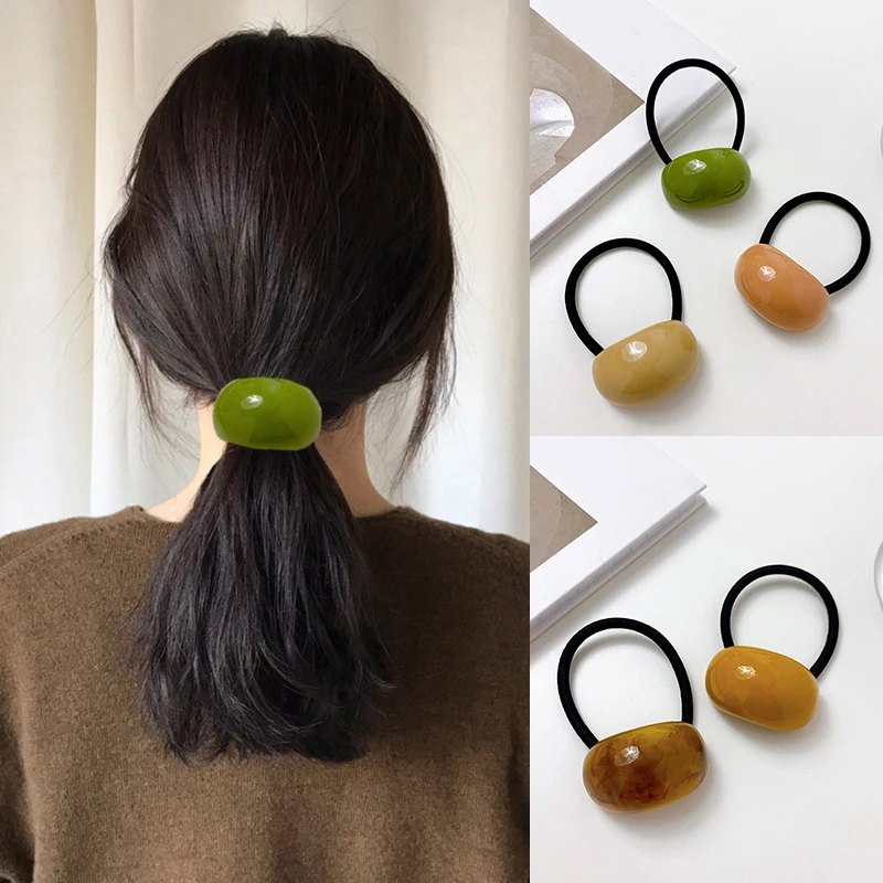 Matte Retro Hair Accessories Women Girls Resin Oval Elastic Hair Band Rubber Ponytail Acrylic Hair Rope Tie Scrunchies New
Matte Retro Hair Accessories Women Girls Resin Oval Elastic Hair Band Rubber Ponytail Acrylic Hair Rope Tie Scrunchies New