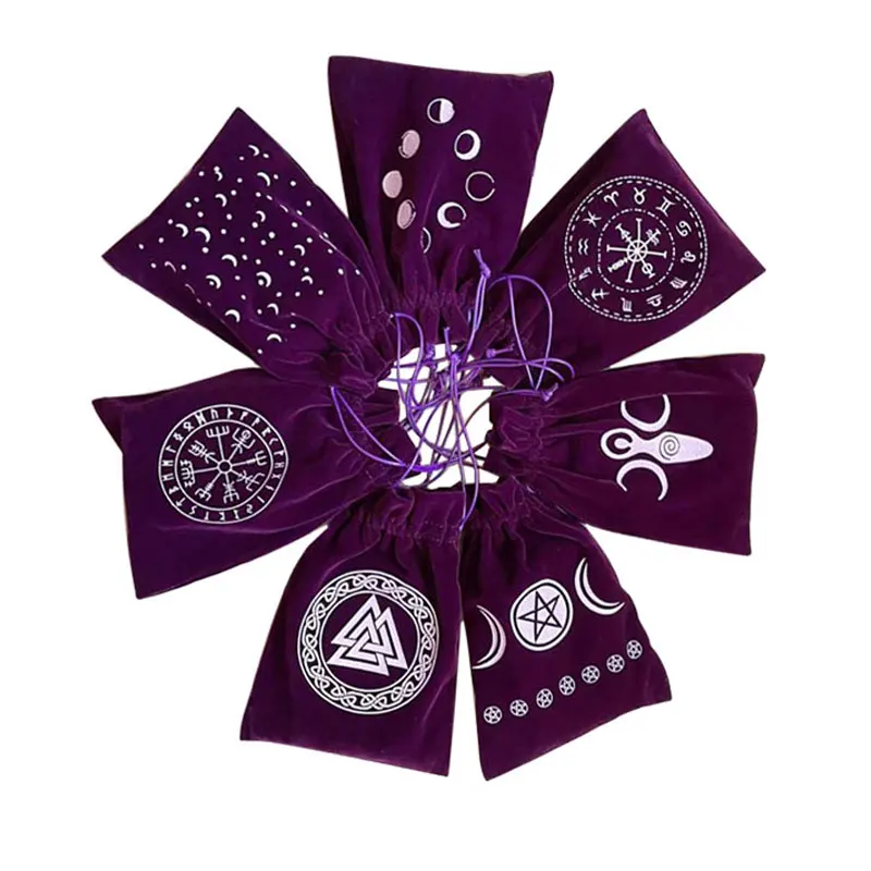 Tarot Storage Bag Thick Moon Pattern Protective Card Oracle Board Game Drawstring Bag 13x18CM
Tarot Storage Bag Thick Moon Pattern Protective Card Oracle Board Game Drawstring Bag 13x18CM