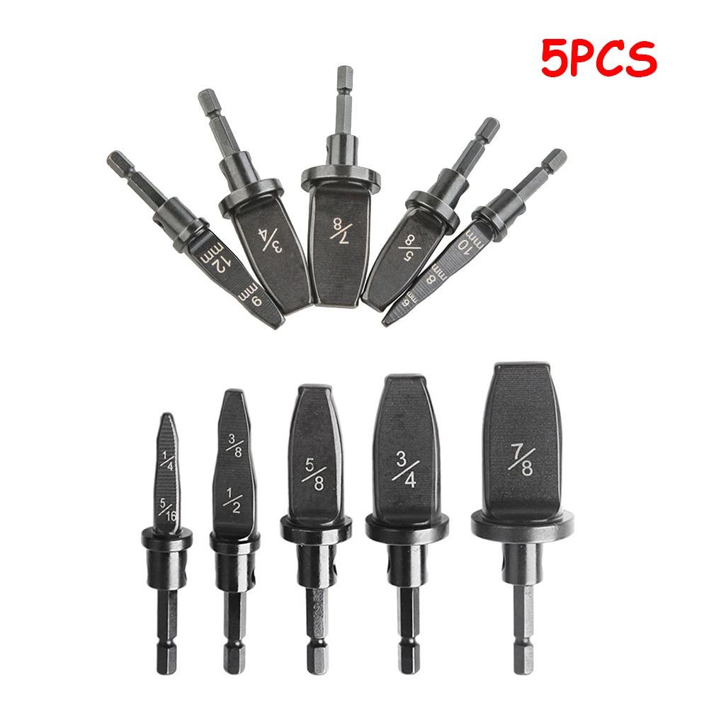 5pcs Pipe Expander Metric/Inch Swaging Tool Drill Bits Carbon Steel Hex Shank Air Conditioner Copper Pipe Flaring Repair Tool
5pcs Pipe Expander Metric/Inch Swaging Tool Drill Bits Carbon Steel Hex Shank Air Conditioner Copper Pipe Flaring Repair Tool