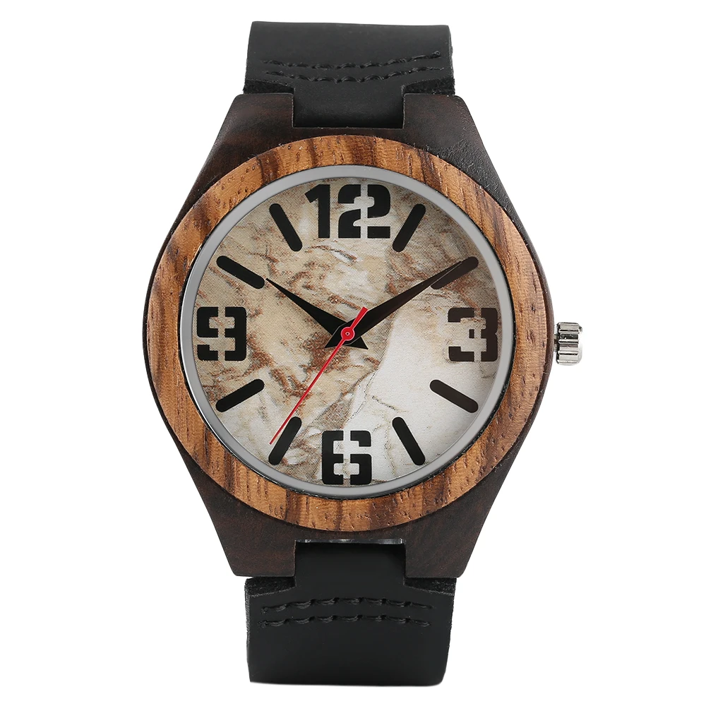Men's Wristwatch Quartz Wooden Watch Arabic Numerals Wooden Watches Leather Strap with Pin Buckle for Husband
Men's Wristwatch Quartz Wooden Watch Arabic Numerals Wooden Watches Leather Strap with Pin Buckle for Husband