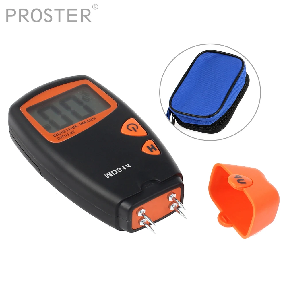 Proster Wood Moisture Meter LCD Digital Tree Wood Humidity Tester Wall Plaster Hygrometer Timber Damp Detector Measurement Tool
Proster Wood Moisture Meter LCD Digital Tree Wood Humidity Tester Wall Plaster Hygrometer Timber Damp Detector Measurement Tool