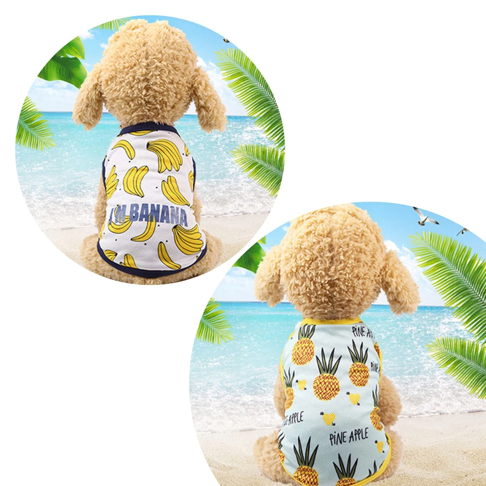 Summer Dog Clothes Mesh Vest Ventilated Tshirt Hawaii Beach Sunscreen Puppy Shirt Fruit Pet Clothing For Small Dogs Chihuahua
Summer Dog Clothes Mesh Vest Ventilated Tshirt Hawaii Beach Sunscreen Puppy Shirt Fruit Pet Clothing For Small Dogs Chihuahua