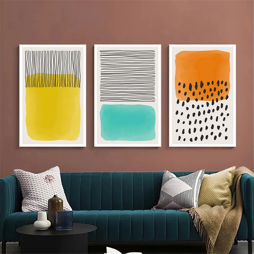 Abstract Geometric Line Canvas Painting Colorful Red Blue Yellow Orange Poster Modern Wall Art Print Nordic Living Room Decor
Abstract Geometric Line Canvas Painting Colorful Red Blue Yellow Orange Poster Modern Wall Art Print Nordic Living Room Decor