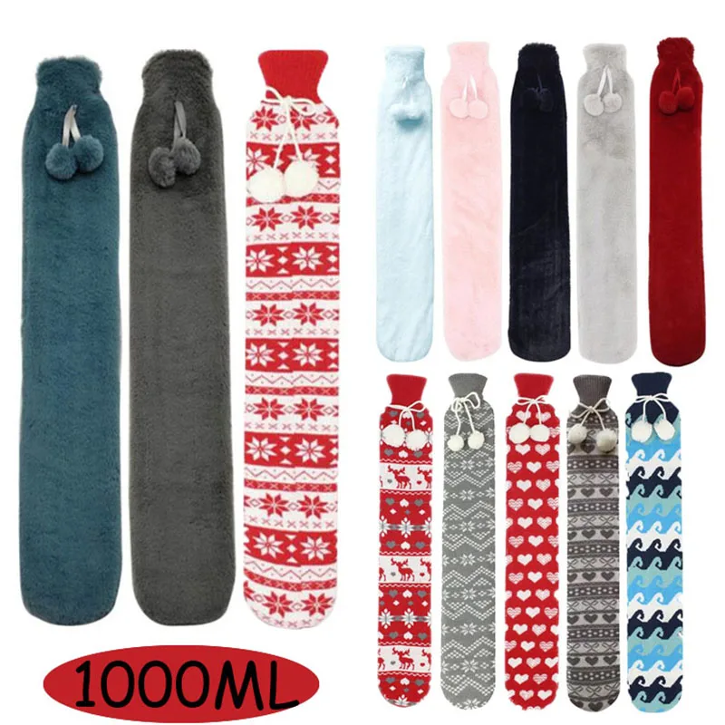 52*9.5cm Hand Warmer Extra Long Hot Water Bottle Bag with Flannel Pocket Cover Hand Feet Warming Water Filling Hot Water Bag 1L
52*9.5cm Hand Warmer Extra Long Hot Water Bottle Bag with Flannel Pocket Cover Hand Feet Warming Water Filling Hot Water Bag 1L