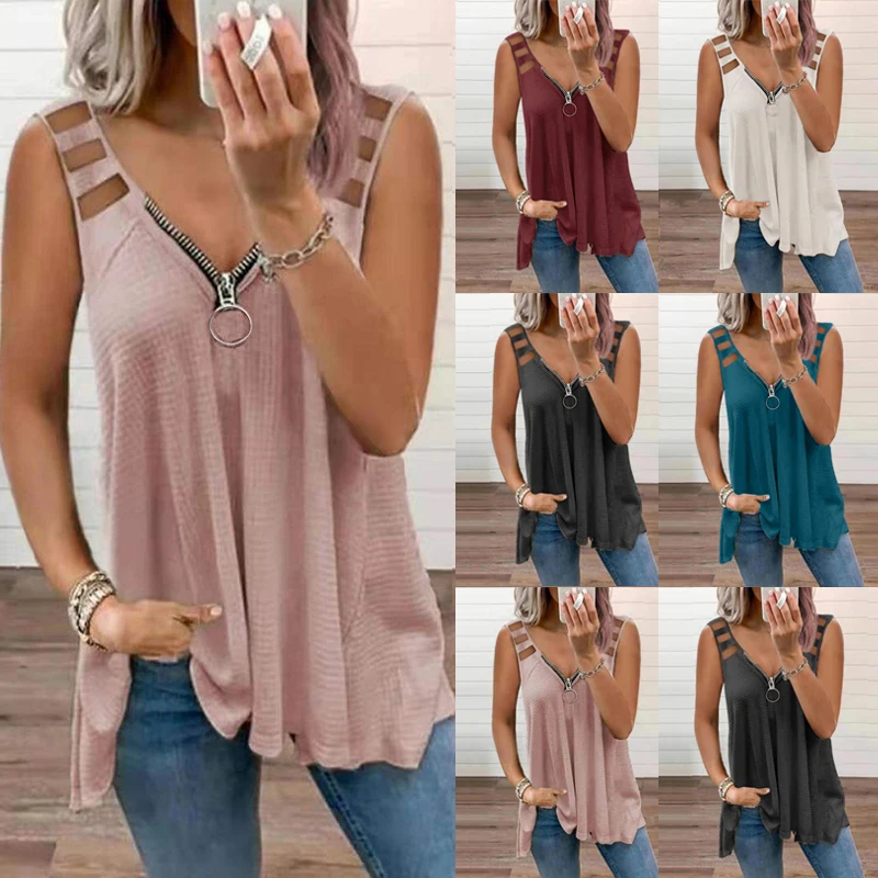 New Casual Women Summer Tank Tops Sleeveless Tops Blouse Vest Ladies Girl Clothes For Beach Shopping Party
New Casual Women Summer Tank Tops Sleeveless Tops Blouse Vest Ladies Girl Clothes For Beach Shopping Party