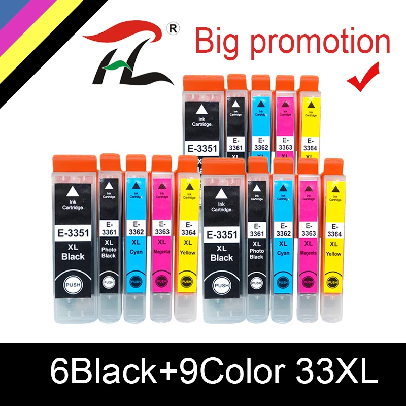 

15PK Compatible EPSON 33XL 33 Ink Cartridge For T3351 T3361 Expression Premium XP 530 540 630 640 635 645 830 900 Printer
